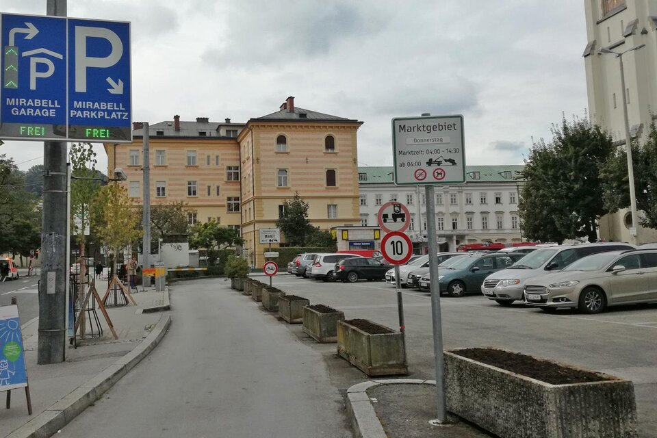 Parkplatz Mirabell © Tourismus Salzburg/ St. Loidl